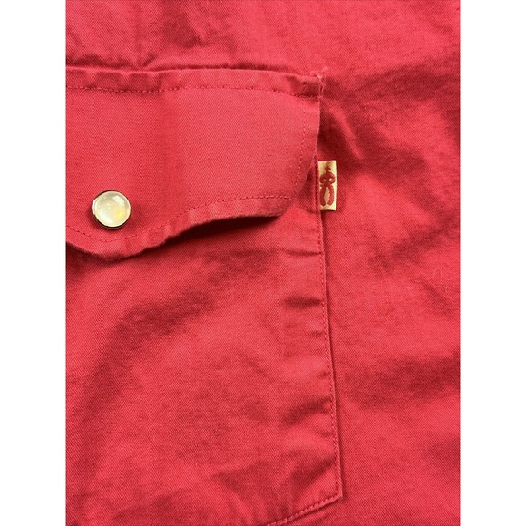 Cowboy Up Pearl Snap Shirt Mens XXL Striped Long Sleeve Western Collared Pink - Picture 4 of 7